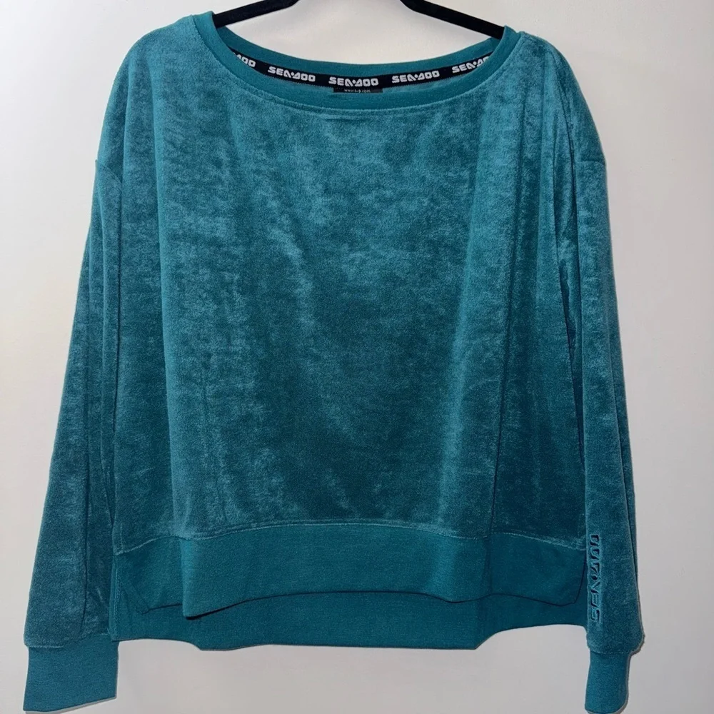 SeaDoo Teal Crew Terry Sweatshirt